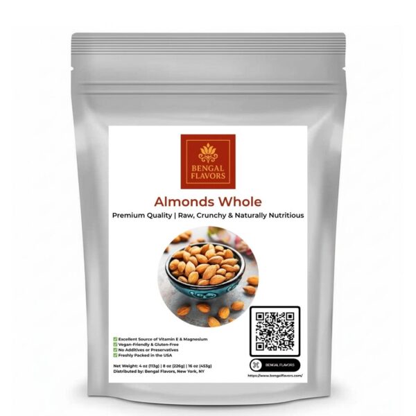 Almonds Whole – Premium Quality | Bengal Flavors